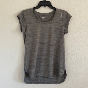 Grey high low workout top
